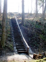 Kāpnes uz Raunas Staburaga apskates vietu